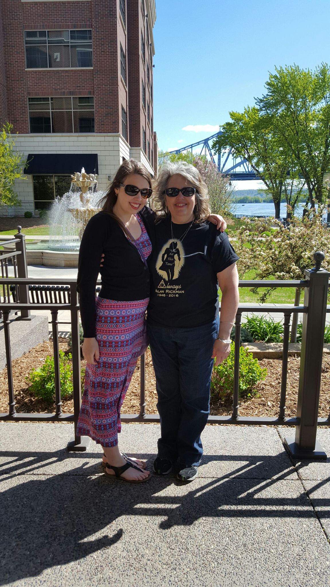 [Image is a picture of me and my mom. I'm wearing the dress from the previous picture.] 